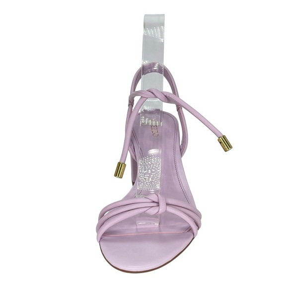 Arezzo Camila Soft Purple Leather Womens Mid Block Sandal Size 9.5M - Picture 6 of 12